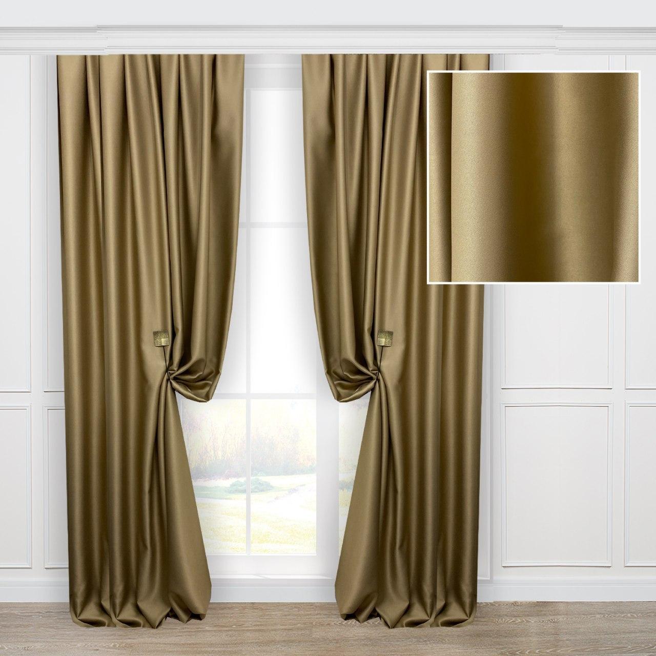 Портьеры Adagio Windows Decor золотистые из плотного блекаута 150х270см(2 шторы)
Портьеры Adagio Windows Decor золотистые из плотного блекаута 150х270см(2 шторы)