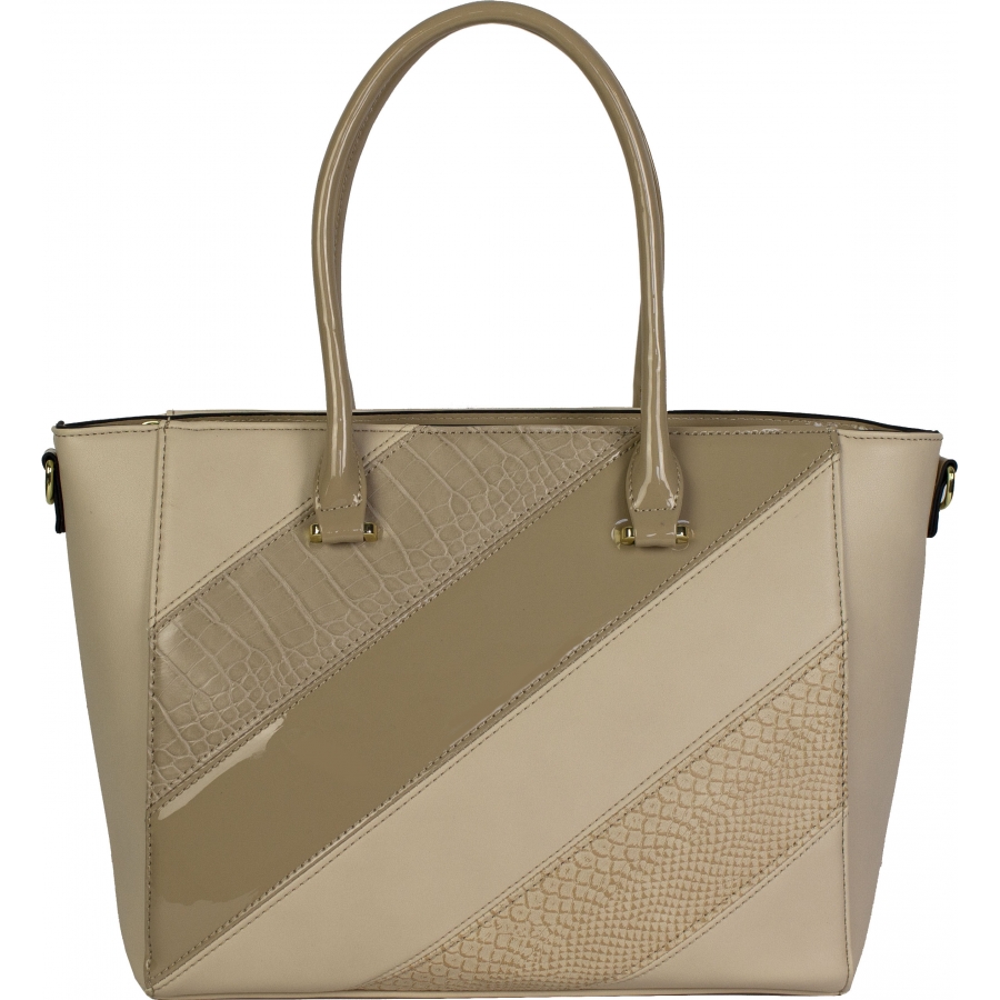 Сумка женская материал комбинация экокожи, гладкого искусственного лака и экокожи с тиснением под рептилию цвет бежевый FS_JR0128B
Сумка женская материал комбинация экокожи, гладкого искусственного лака и экокожи с тиснением под рептилию цвет бежевый FS_JR0128B