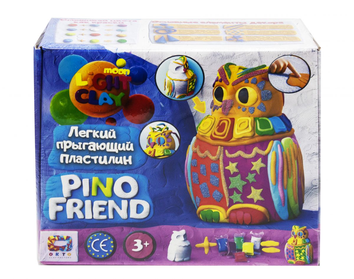 Набор для лепки легкий магический пластилин 20 штук "Pino Friend: Сова Пуффи" Окто (70034) + стек + форма
Набор для лепки легкий магический пластилин 20 штук "Pino Friend: Сова Пуффи" Окто (70034) + стек + форма