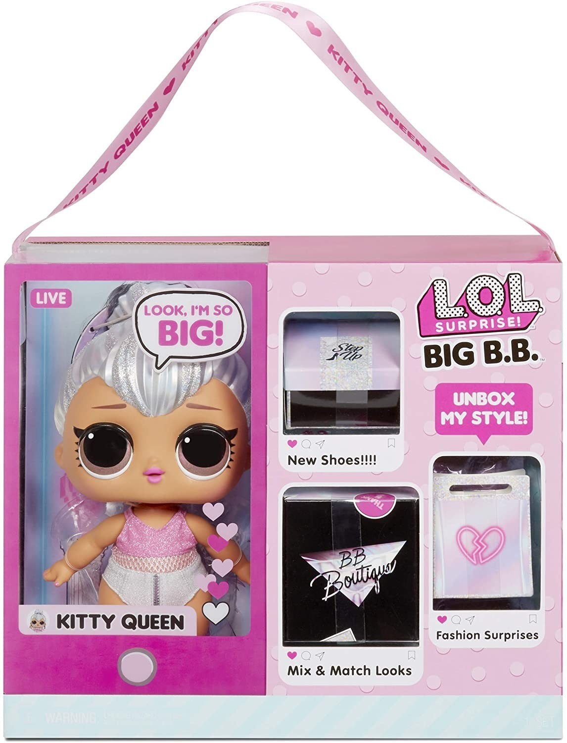 Игровой набор с мега-куклой L.O.L. SURPRISE! серии Big B.B.Doll - Королева Китти
Игровой набор с мега-куклой L.O.L. SURPRISE! серии Big B.B.Doll - Королева Китти