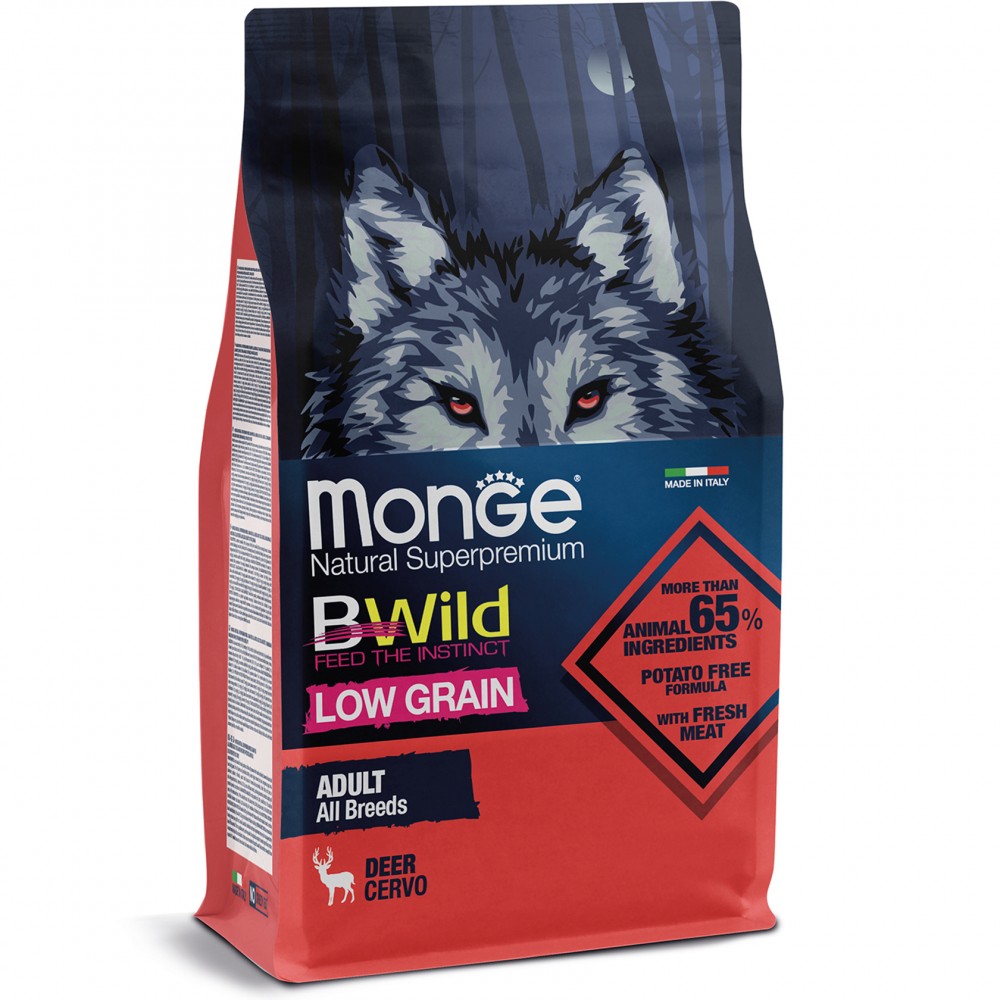 Корм для собак Monge Вwild low grain оленина 2,5 кг (70011983)
Корм для собак Monge Вwild low grain оленина 2,5 кг (70011983)