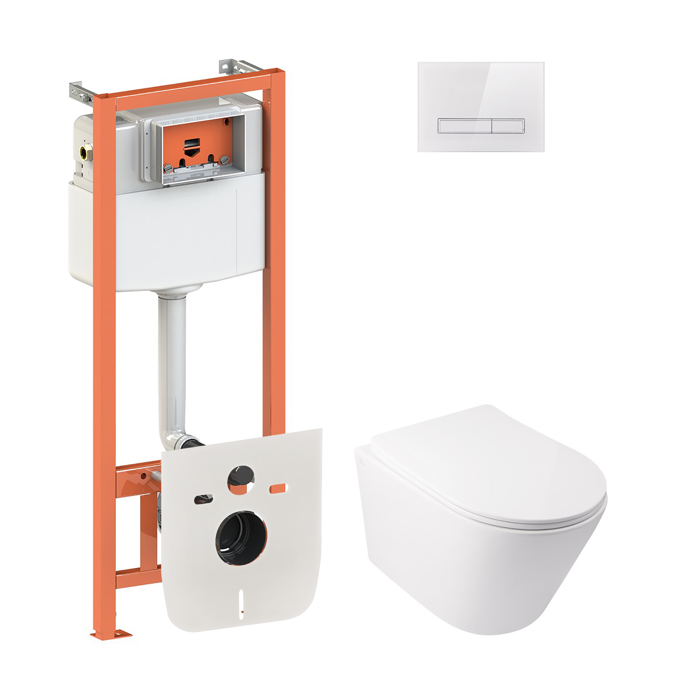 Набор Qtap инсталляция 4 в 1 с панелью смыва Nest (QT0133M425 + QT0111V1105GW) + унитаз с сиденьем Swan QT16335178W
Набор Qtap инсталляция 4 в 1 с панелью смыва Nest (QT0133M425 + QT0111V1105GW) + унитаз с сиденьем Swan QT16335178W