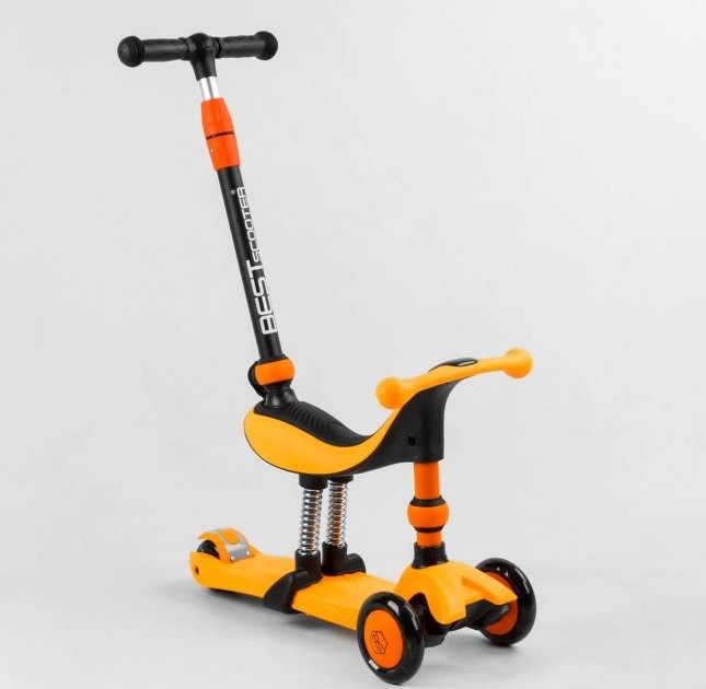 Самокат-беговел 3 в 1 трехколесный Best Scooter, Оранжевый 3 колеса PU со светом, сидение, амортизаторы, родительская ручка
Самокат-беговел 3 в 1 трехколесный Best Scooter, Оранжевый 3 колеса PU со светом, сидение, амортизаторы, родительская ручка