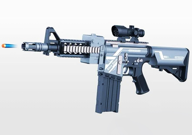Штурмовая винтовка-бластер M16 "Blaze Storm" мягкие патроны, оптический прицел, вибрация (09422)
Штурмовая винтовка-бластер M16 "Blaze Storm" мягкие патроны, оптический прицел, вибрация (09422)