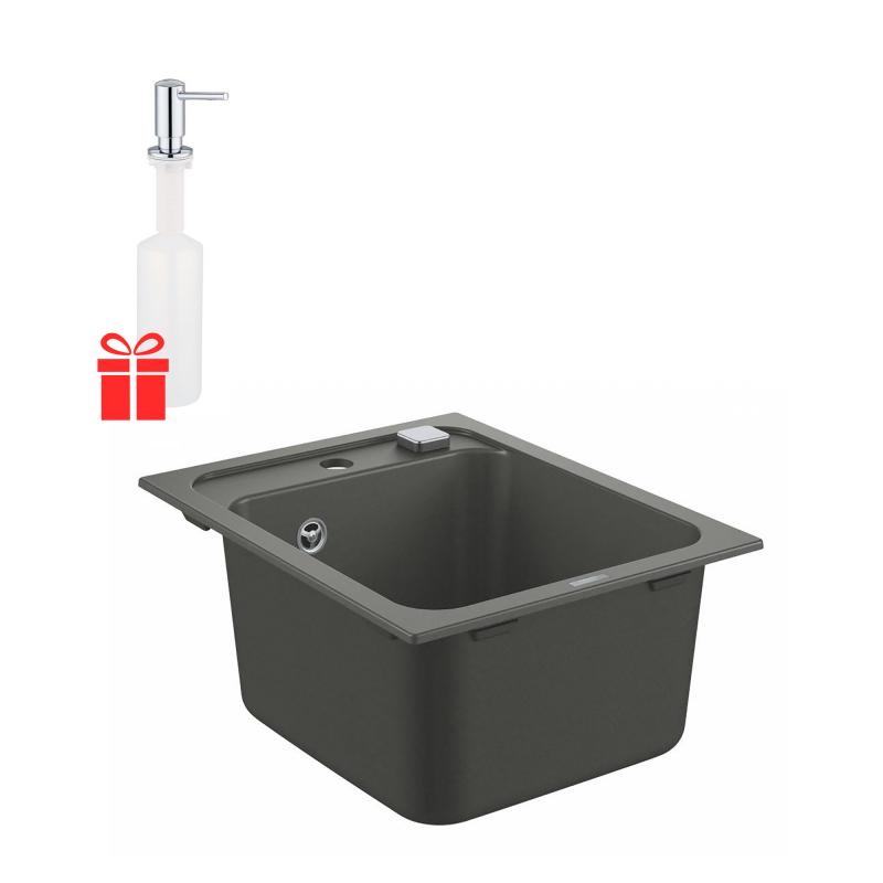 Набор Grohe EX Sink 31650AT0 гранитная мойка K700 400 x 500 мм + Grohe EX Contemporary 40536000 дозатор жидкого мыла
Набор Grohe EX Sink 31650AT0 гранитная мойка K700 400 x 500 мм + Grohe EX Contemporary 40536000 дозатор жидкого мыла