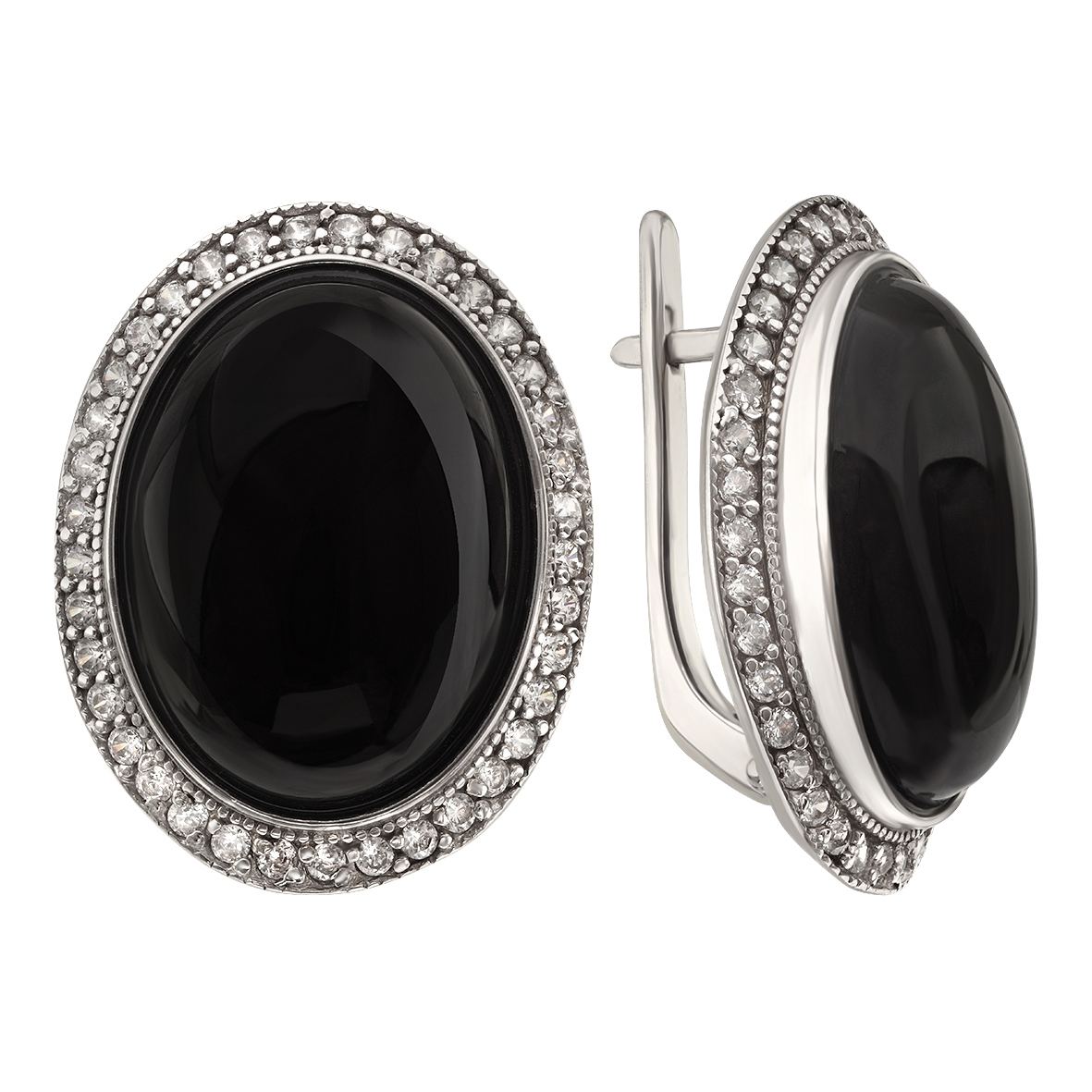 Серебряные серьги с агатом (ониксом) и фианитами Tango Jewellery Company 449621С
Серебряные серьги с агатом (ониксом) и фианитами Tango Jewellery Company 449621С