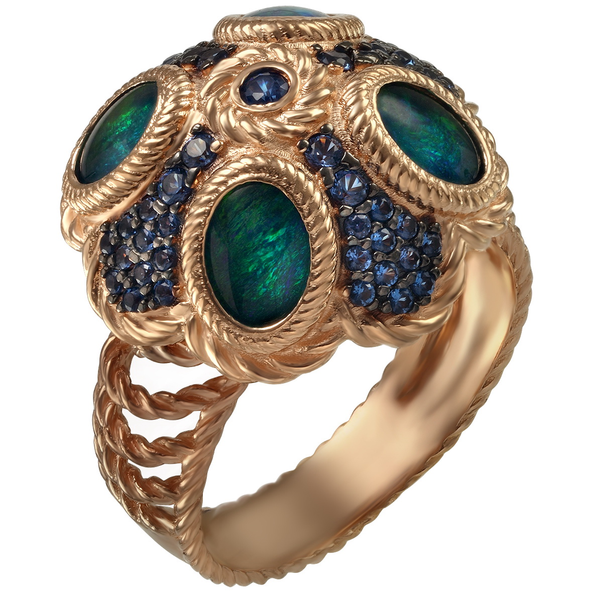 Золотое кольцо с опалами и нанокристаллами Tango Jewellery Company 3723736 размер 17.5
Золотое кольцо с опалами и нанокристаллами Tango Jewellery Company 3723736 размер 17.5