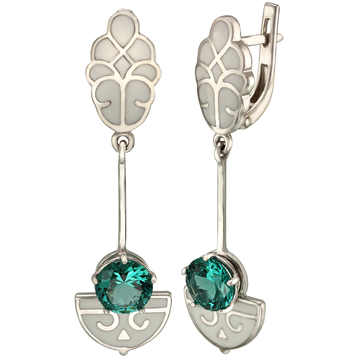 Серебряные серьги-подвески с нанокристаллами и эмалью Tango Jewellery Company 430876А
Серебряные серьги-подвески с нанокристаллами и эмалью Tango Jewellery Company 430876А