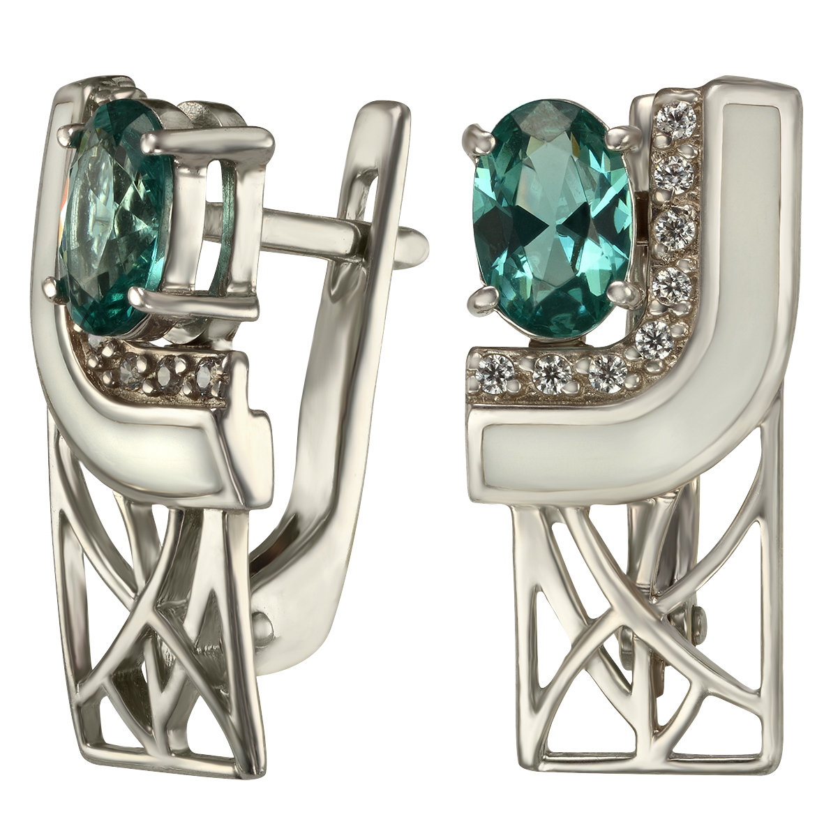 Серебряные серьги с нанокристаллами, фианитами и эмалью Tango Jewellery Company 430904А
Серебряные серьги с нанокристаллами, фианитами и эмалью Tango Jewellery Company 430904А