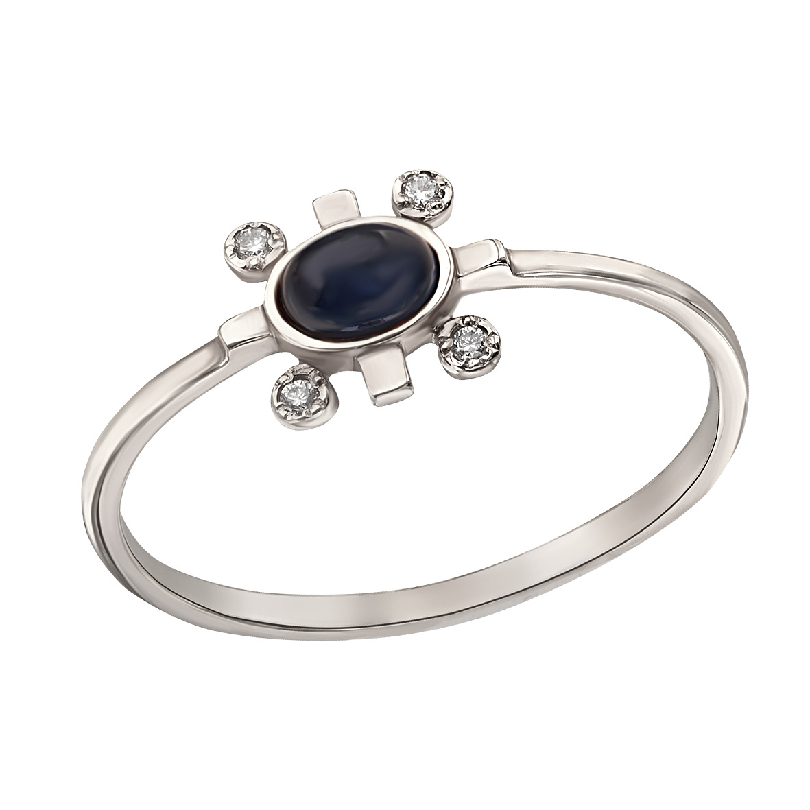 Кольцо в белом золоте с бриллиантами и сапфиром Tango Jewellery Company 741338В размер 17
Кольцо в белом золоте с бриллиантами и сапфиром Tango Jewellery Company 741338В размер 17