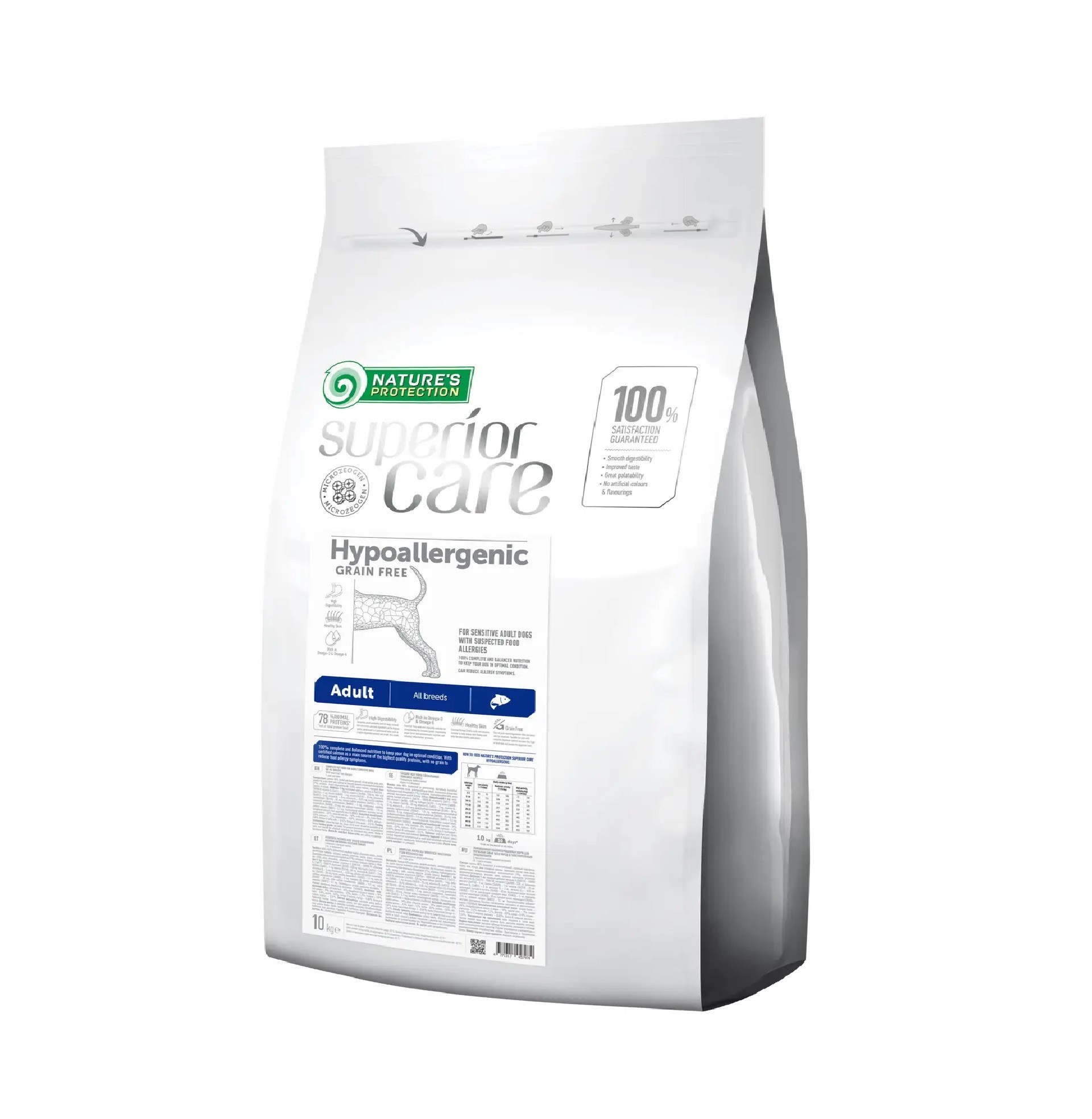 Сухой корм для собак Nature's Protection Superior Care Hypoallergenic Grain Free Adult All Breeds с лососем 10 кг
Сухой корм для собак Nature's Protection Superior Care Hypoallergenic Grain Free Adult All Breeds с лососем 10 кг