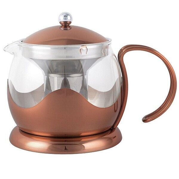 Чайник для заварки La Cafetiere BRUSHED COPPER GLASS INFUSER TEAPOT FOUR CUP в коробке, 1200 мл. (5164824-CRT)
Чайник для заварки La Cafetiere BRUSHED COPPER GLASS INFUSER TEAPOT FOUR CUP в коробке, 1200 мл. (5164824-CRT)