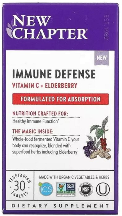 Иммунная защита, витамин C и бузина, Immune Defense, Vitamin C + Elderberry, New Chapter, 30 вегетарианских таблеток (727783903440)
Иммунная защита, витамин C и бузина, Immune Defense, Vitamin C + Elderberry, New Chapter, 30 вегетарианских таблеток (727783903440)