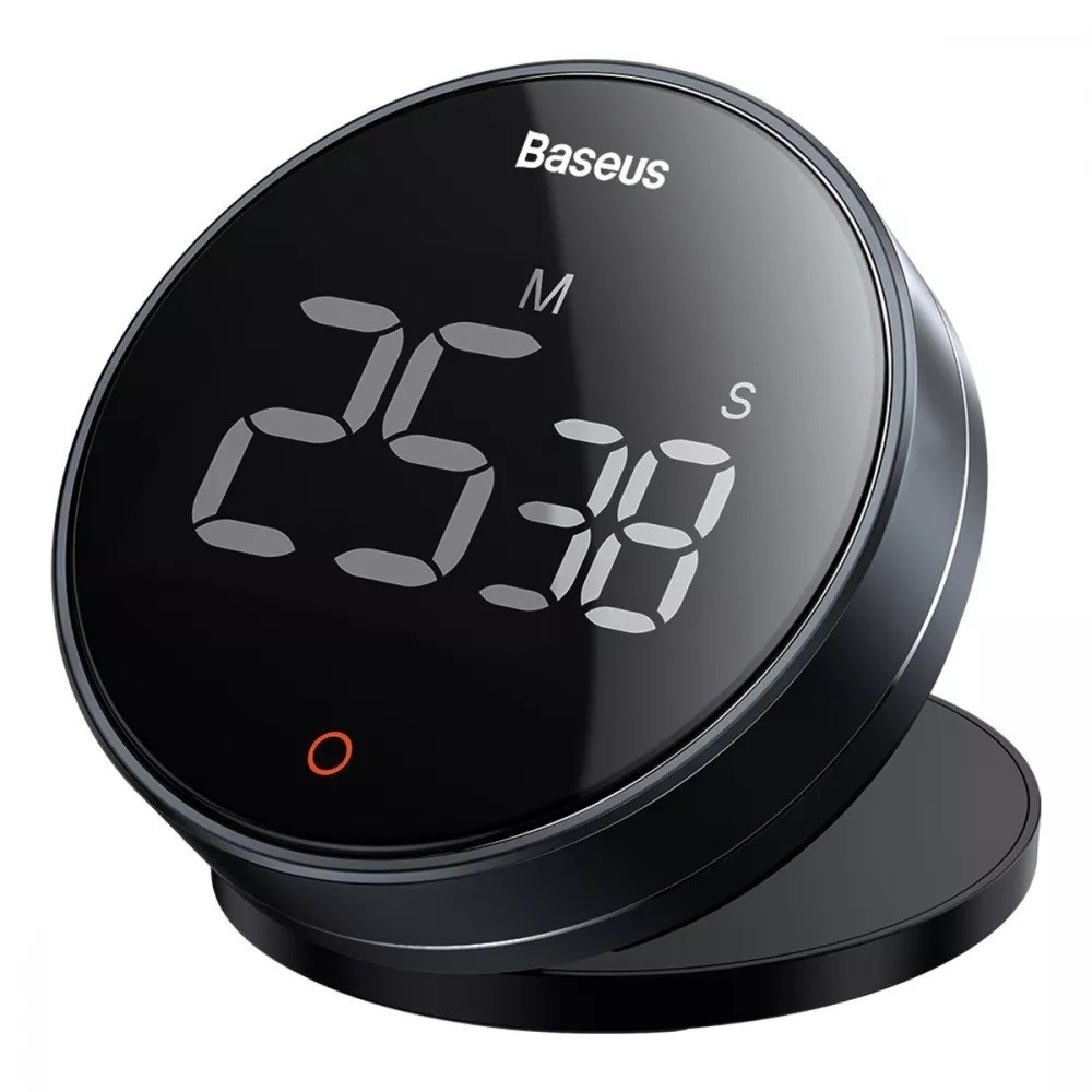 Магнитный Таймер Baseus Heyo Rotation Countdown с цифровым LED дисплеем и магнитной основой
Магнитный Таймер Baseus Heyo Rotation Countdown с цифровым LED дисплеем и магнитной основой