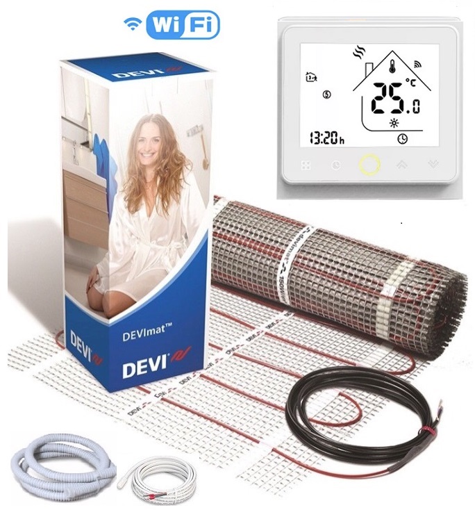 Теплый пол DEVI двухжильный мат DTIR-150 8 м2 c программируемым сенсорным WiFi терморегулятором в комплекте (78009)
Теплый пол DEVI двухжильный мат DTIR-150 8 м2 c программируемым сенсорным WiFi терморегулятором в комплекте (78009)