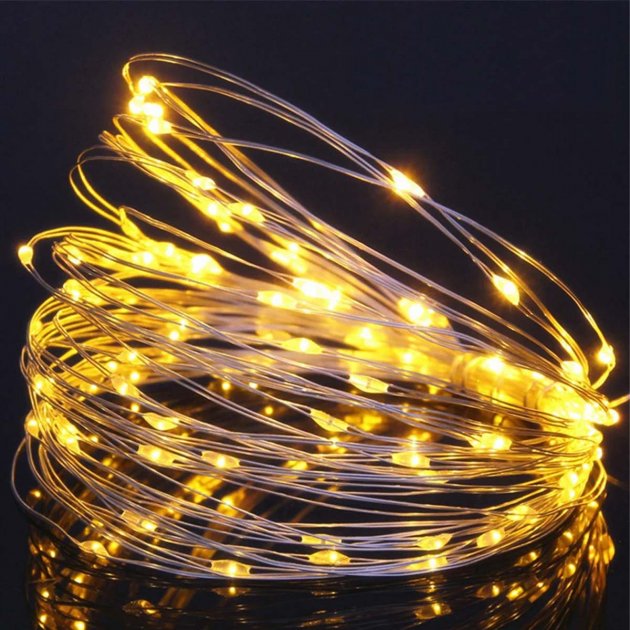 Світлодіодна гірлянда Decorative Light нитка "Роса" 100 led 10 м з контролером від мережі 220В Warm White
Світлодіодна гірлянда Decorative Light нитка "Роса" 100 led 10 м з контролером від мережі 220В Warm White