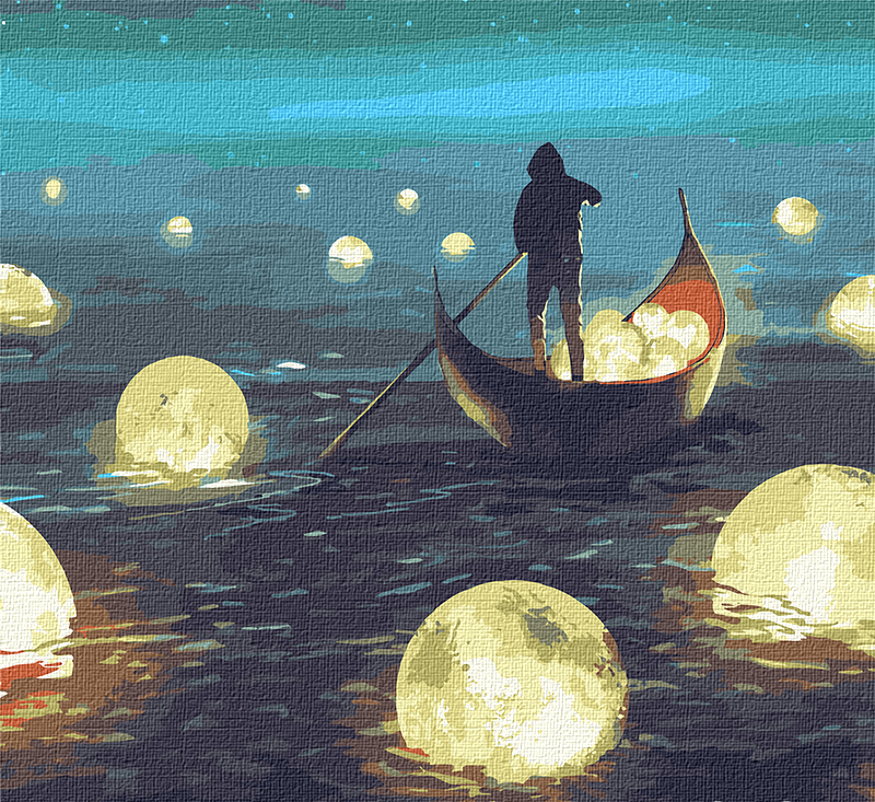 Картина по номерам Идейка Лунная гавань с красками металлик 50 х 50 см (KHO5040) (4823104330806) 
Картина по номерам Идейка Лунная гавань с красками металлик 50 х 50 см (KHO5040) (4823104330806)