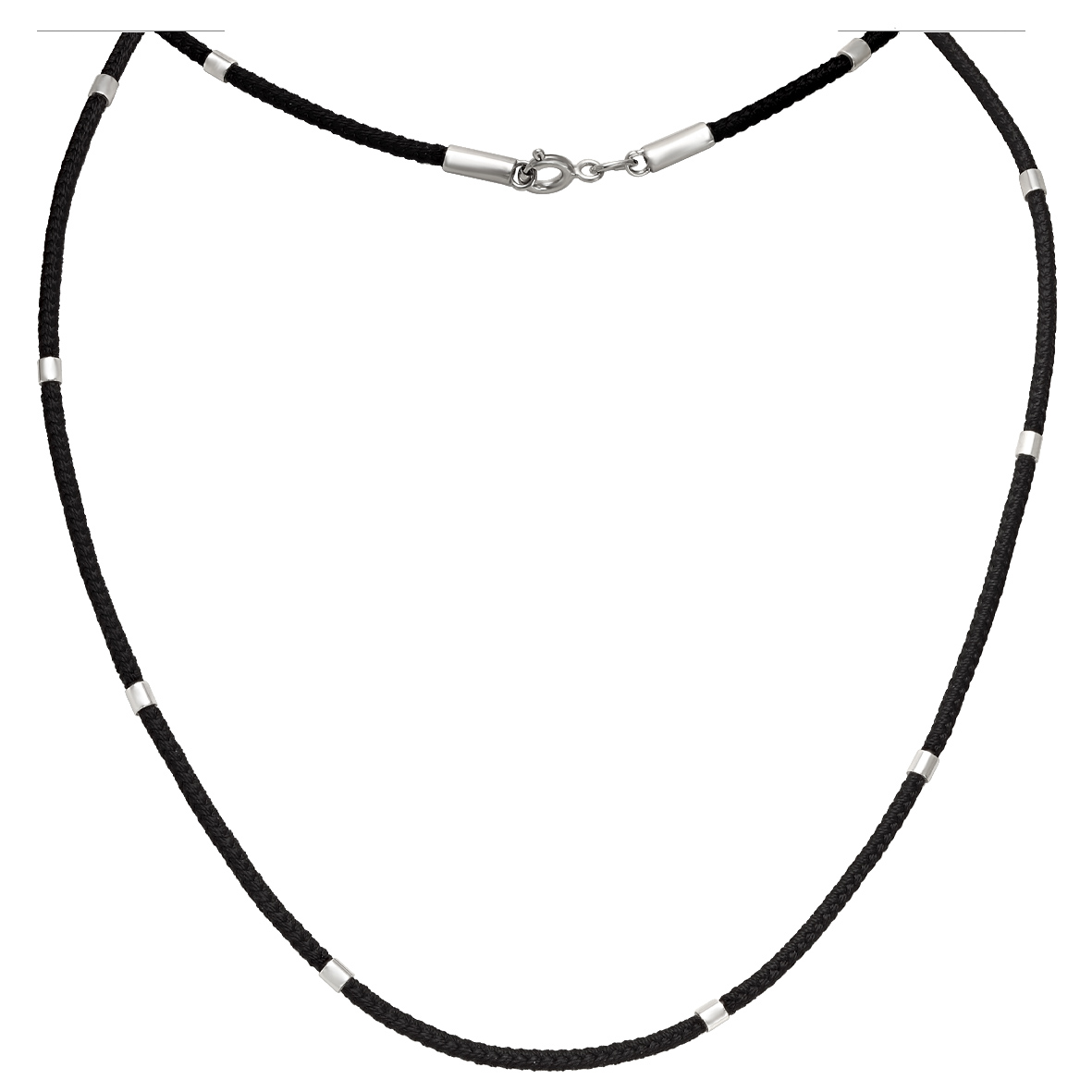 Шелковый шнурок с серебряными накладками Tango Jewellery Company 950087С размер 450
Шелковый шнурок с серебряными накладками Tango Jewellery Company 950087С размер 450