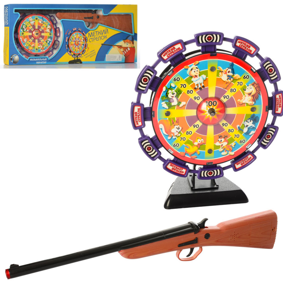 Игровой набор Тир "Меткий стрелок" 299993R/2168-1 Ружье+мишень, звук, свет
Игровой набор Тир "Меткий стрелок" 299993R/2168-1 Ружье+мишень, звук, свет