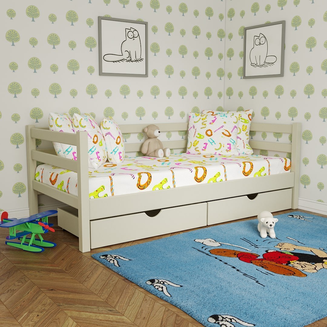 Детская кровать MEBLIUS Соня 90 см x 200 см Слоновая кость с выдвижными ящиками
Детская кровать MEBLIUS Соня 90 см x 200 см Слоновая кость с выдвижными ящиками
