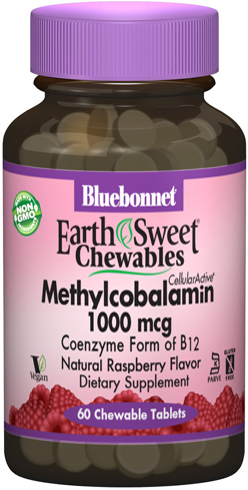 Витамины Bluebonnet Nutrition Earth Sweet Chewables Метилкобаламин В12 1000 мкг Малина 60 жевательных таблеток (743715004412)
Витамины Bluebonnet Nutrition Earth Sweet Chewables Метилкобаламин В12 1000 мкг Малина 60 жевательных таблеток (743715004412)