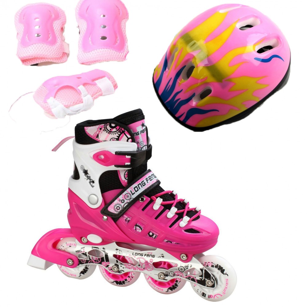 Ролики детские раздвижные Scale Sports Combo Ecoline - USA (защита + шлем) 34-37, (розовый) (2T3040S)
Ролики детские раздвижные Scale Sports Combo Ecoline - USA (защита + шлем) 34-37, (розовый) (2T3040S)