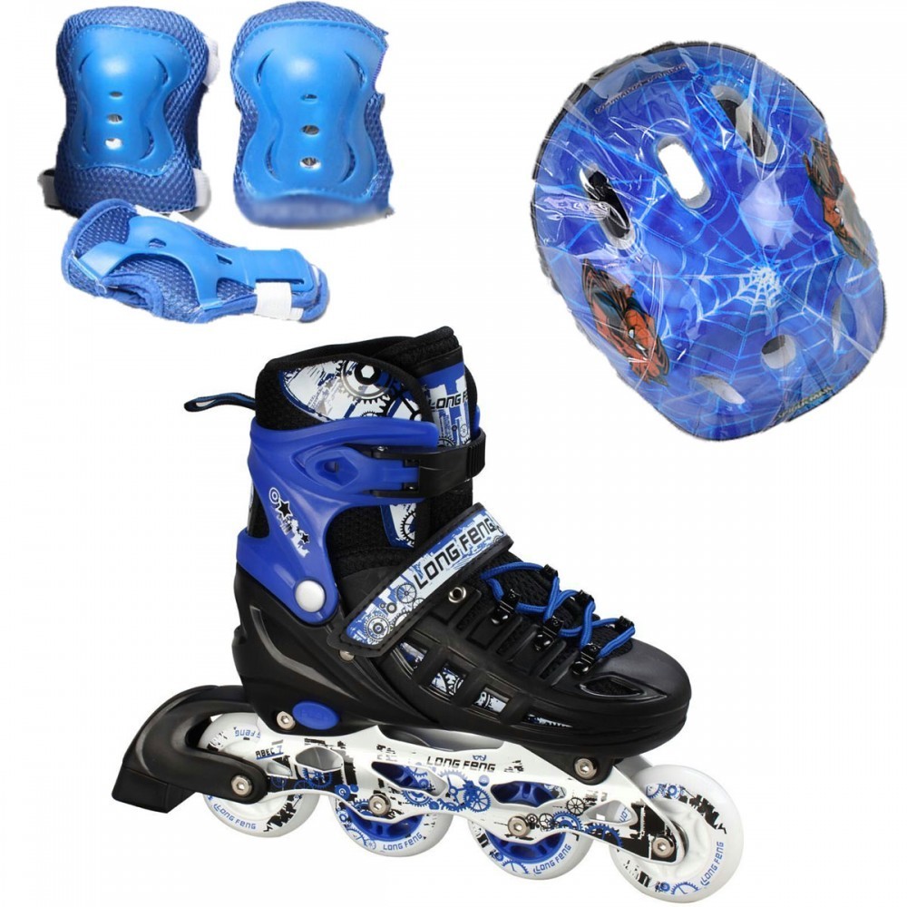 Ролики детские раздвижные Scale Sports Combo Disney - USA (защита + шлем) 38-42, СпайдерМен (Синий) (2T3040E)
Ролики детские раздвижные Scale Sports Combo Disney - USA (защита + шлем) 38-42, СпайдерМен (Синий) (2T3040E)