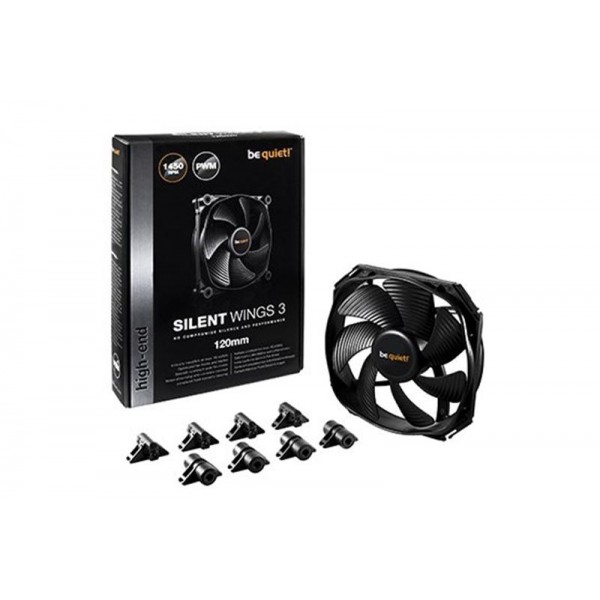 Вентилятор be quiet! SilentWings 3 120mm PWM (BL066), 120x120x25 мм, 4-pin, черный
Вентилятор be quiet! SilentWings 3 120mm PWM (BL066), 120x120x25 мм, 4-pin, черный