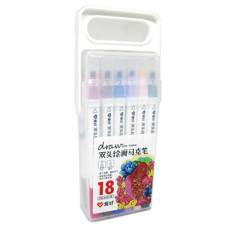 Скетч маркеры для рисования Swiss Ink двусторонние для бумаги набор 18 шт PM516-18
Скетч маркеры для рисования Swiss Ink двусторонние для бумаги набор 18 шт PM516-18