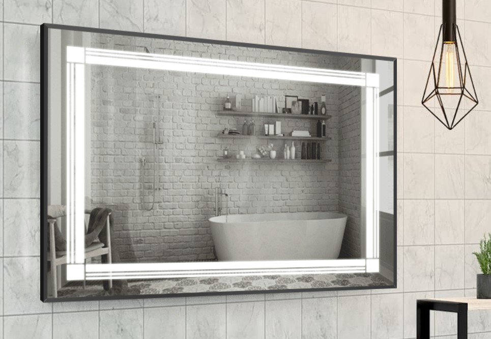 Зеркало в алюминиевой раме c LED подсветкой Smart Mirror сенсорное Cosenza-R 100 x 120 см Прямоугольное
Зеркало в алюминиевой раме c LED подсветкой Smart Mirror сенсорное Cosenza-R 100 x 120 см Прямоугольное