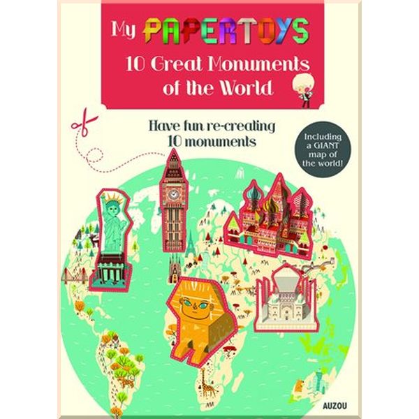 Auzou My Papertoys: 10 Great Monuments of the World. Jonas le Saint. ISBN:9782733842362
Auzou My Papertoys: 10 Great Monuments of the World. Jonas le Saint. ISBN:9782733842362