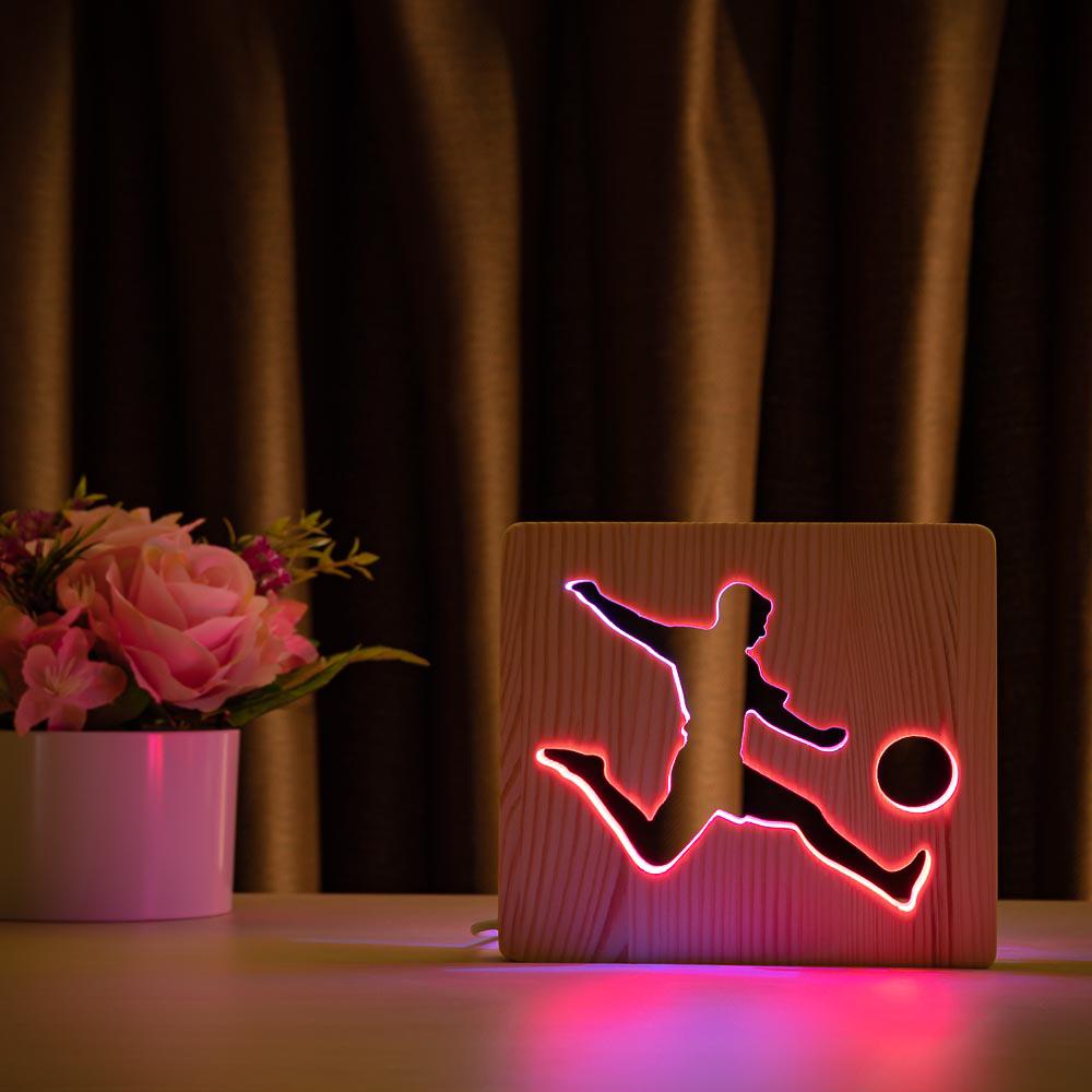 Светильник ночник ArtEco Light из дерева LED "Футболист с мячом" с пультом и регулировкой цвета, двойной RGB
Светильник ночник ArtEco Light из дерева LED "Футболист с мячом" с пультом и регулировкой цвета, двойной RGB