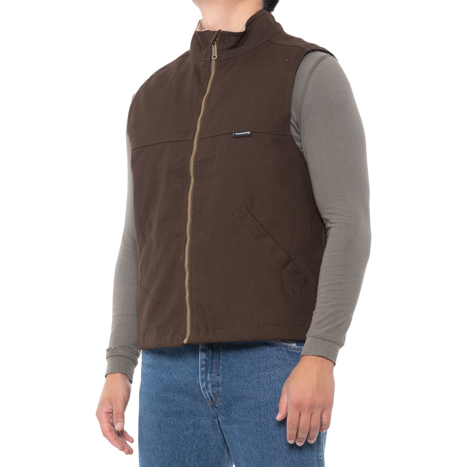 Жилет Wolverine Canvas Work Vest - Insulated Dark Bison, (46, Жилет Wolverine Canvas Work Vest - Insulated Dark Bison, M (46)