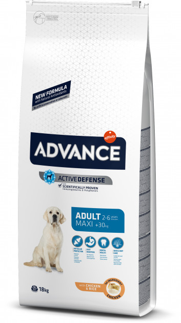 Advance Dog Maxi Adult, сухой корм для собак крупных пород (курица и рис), 18 кг.
Advance Dog Maxi Adult, сухой корм для собак крупных пород (курица и рис), 18 кг.