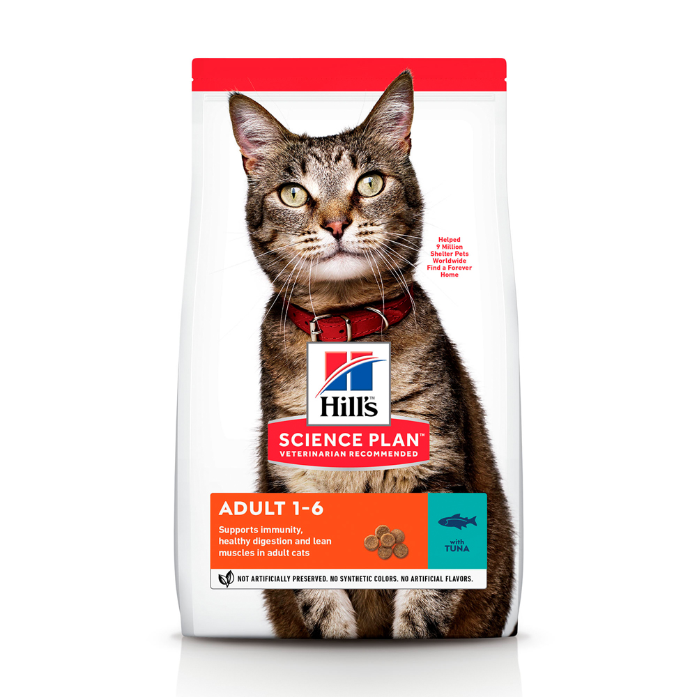 Сухой корм для взрослых кошек с тунцом Hill's Science Plan Adult 3 кг Hill`s BGL-HI-112
Сухой корм для взрослых кошек с тунцом Hill's Science Plan Adult 3 кг Hill`s BGL-HI-112