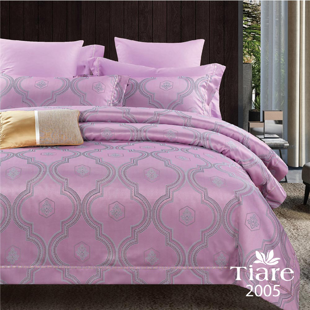 Постільний комплект Viluta Tiare 2005 сатин жакард євро 
Постільний комплект Viluta Tiare 2005 сатин жакард євро