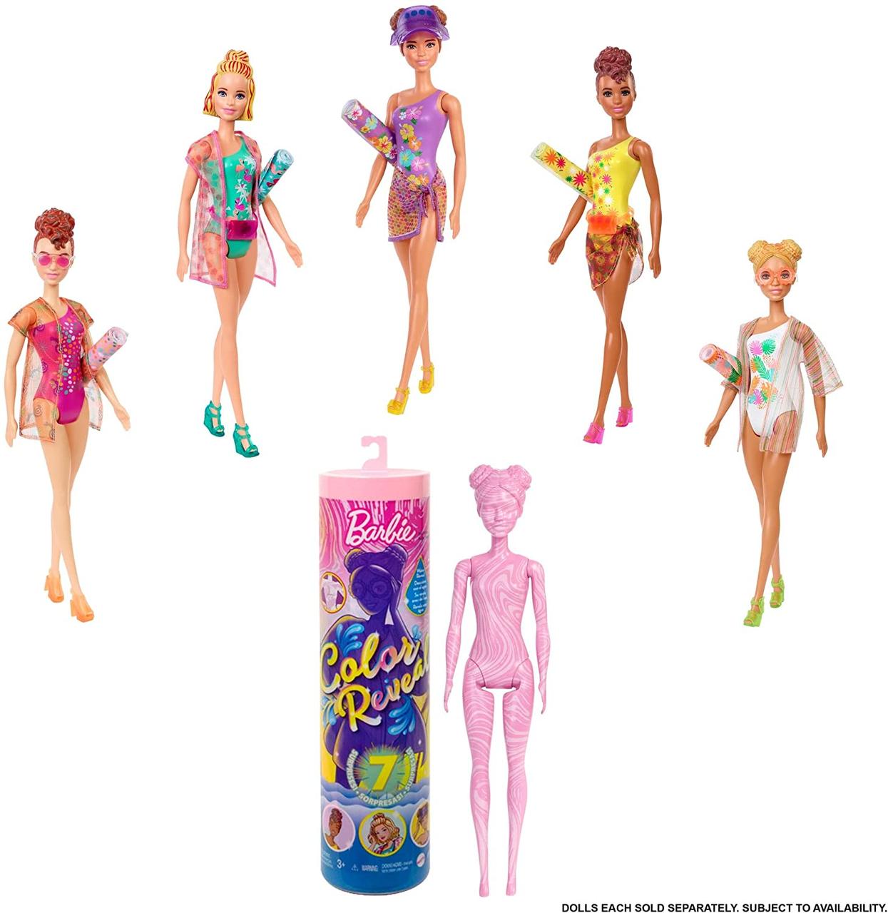 Кукла Барби Пляжная Цветное перевоплощение 7 сюрпризов (GTR95) Barbie Color Reveal от Mattel
Кукла Барби Пляжная Цветное перевоплощение 7 сюрпризов (GTR95) Barbie Color Reveal от Mattel