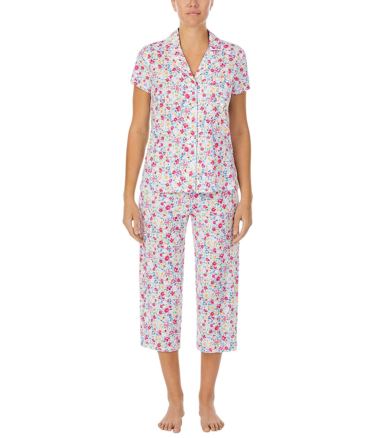 Пижама Ralph Lauren Short Sleeve Knit Notch Collar Capris PJ Set White Floral, M (46)
Пижама Ralph Lauren Short Sleeve Knit Notch Collar Capris PJ Set White Floral, M (46)