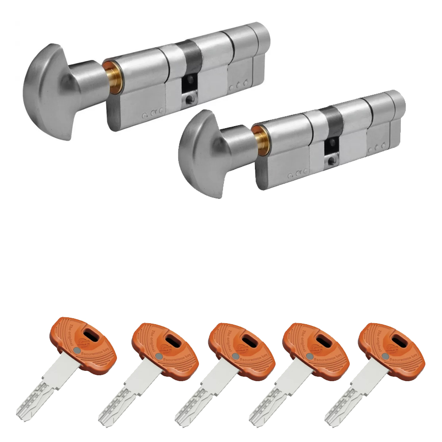 Два цилиндровых механизма с одинаковым ключем SECUREMME K64 ключ-тумблер (мат хром) 90 мм (50+40Т)
Два цилиндровых механизма с одинаковым ключем SECUREMME K64 ключ-тумблер (мат хром) 90 мм (50+40Т)