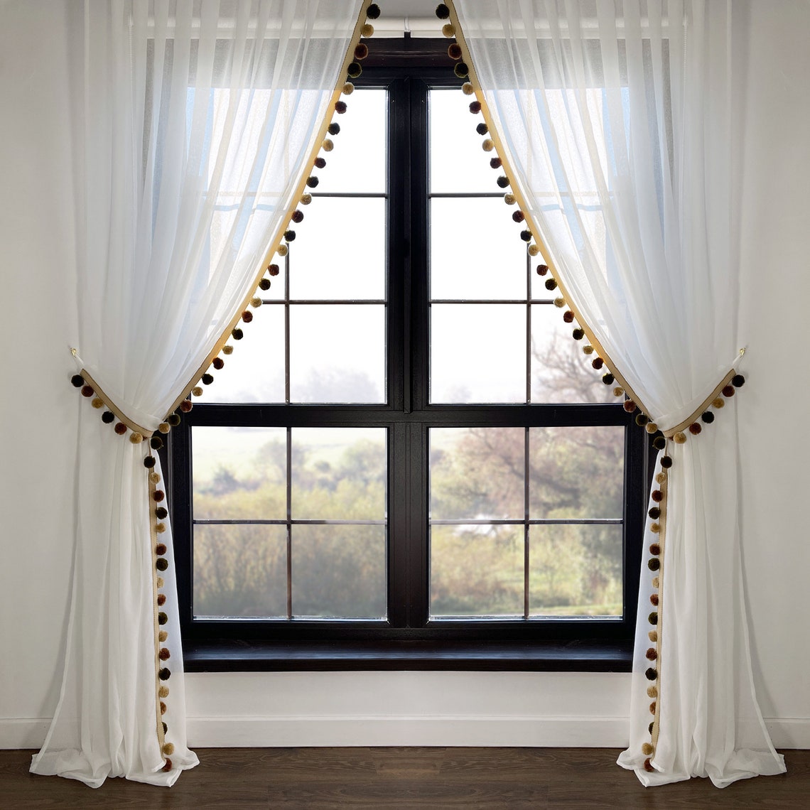 Легкие шторы из льна Adagio Windows Decor Тюлевые шторы с помпонами 200х270 см (2 шторы),шторы в детскую
Легкие шторы из льна Adagio Windows Decor Тюлевые шторы с помпонами 200х270 см (2 шторы),шторы в детскую