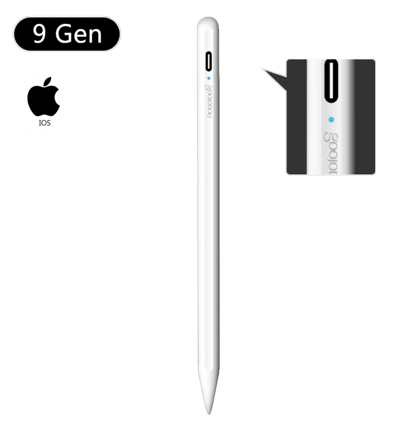 Стилус для планшета Apple iPad 2018-2021 Goojodoq 9 Gen Magnetic Type-C 1.2mm White
Стилус для планшета Apple iPad 2018-2021 Goojodoq 9 Gen Magnetic Type-C 1.2mm White
