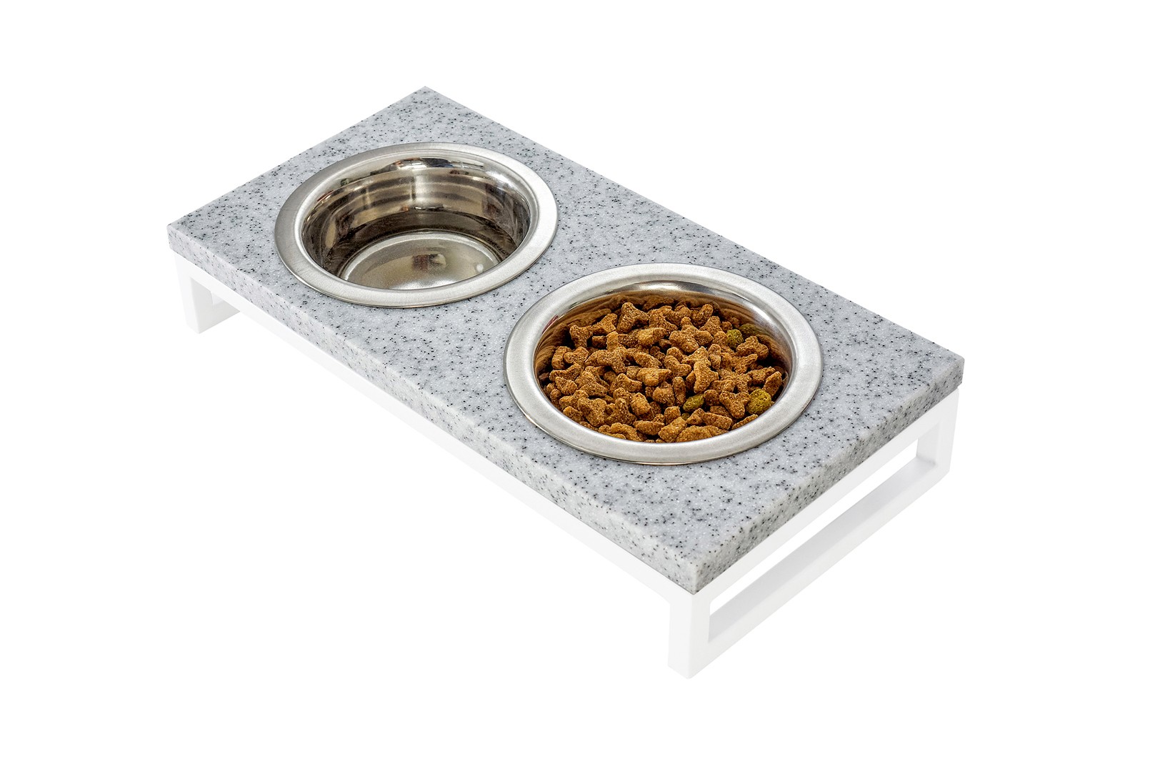 Миски на подставке камень перец с солью - белый металл Lunch Bar Stone Pepper Stone + White S (36x18x7cm / Миски по 0,45л) Harley & Cho BGL-HL-638
Миски на подставке камень перец с солью - белый металл Lunch Bar Stone Pepper Stone + White S (36x18x7cm / Миски по 0,45л) Harley & Cho BGL-HL-638