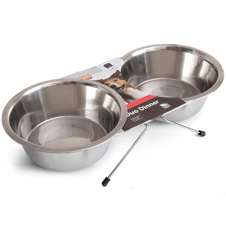 Двойная миска на подставке для собак и котов DUO DINNER 2 x 14 см Flamingo BGL-KF-636
Двойная миска на подставке для собак и котов DUO DINNER 2 x 14 см Flamingo BGL-KF-636