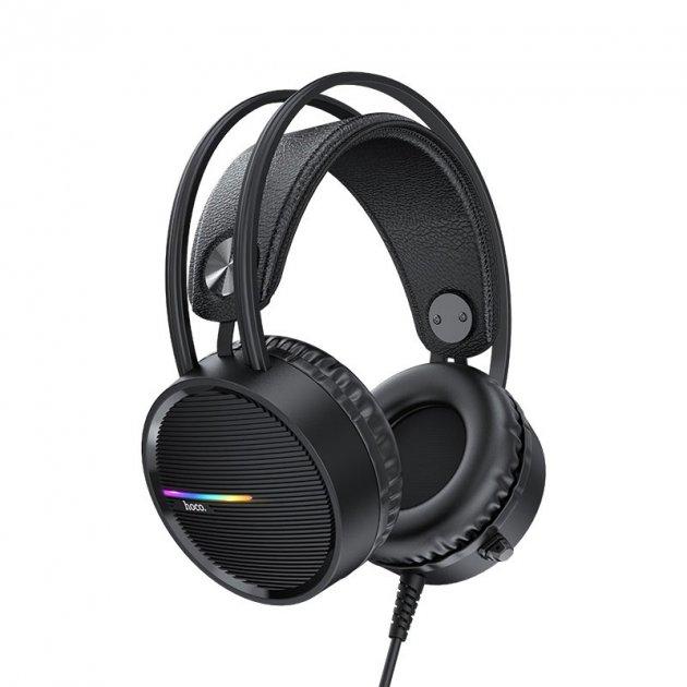 Игровые геймерские наушники для ПК стерео накладные с микрофоном HOCO W100 Touring Gaming Hi-Res Black
Игровые геймерские наушники для ПК стерео накладные с микрофоном HOCO W100 Touring Gaming Hi-Res Black