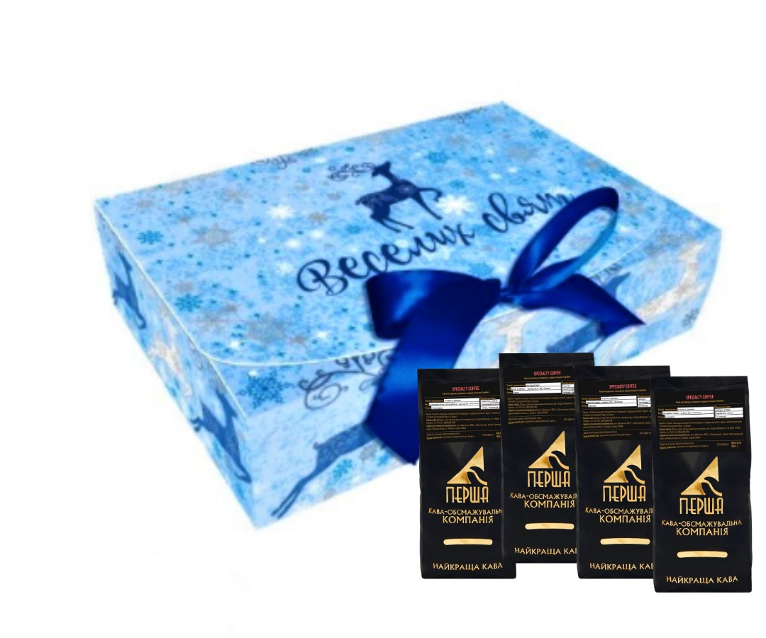 Подарочный набор кофе "Premium Specialty coffee - Веселих свят" - подарок на Рождество (Новый год)
Подарочный набор кофе "Premium Specialty coffee - Веселих свят" - подарок на Рождество (Новый год)