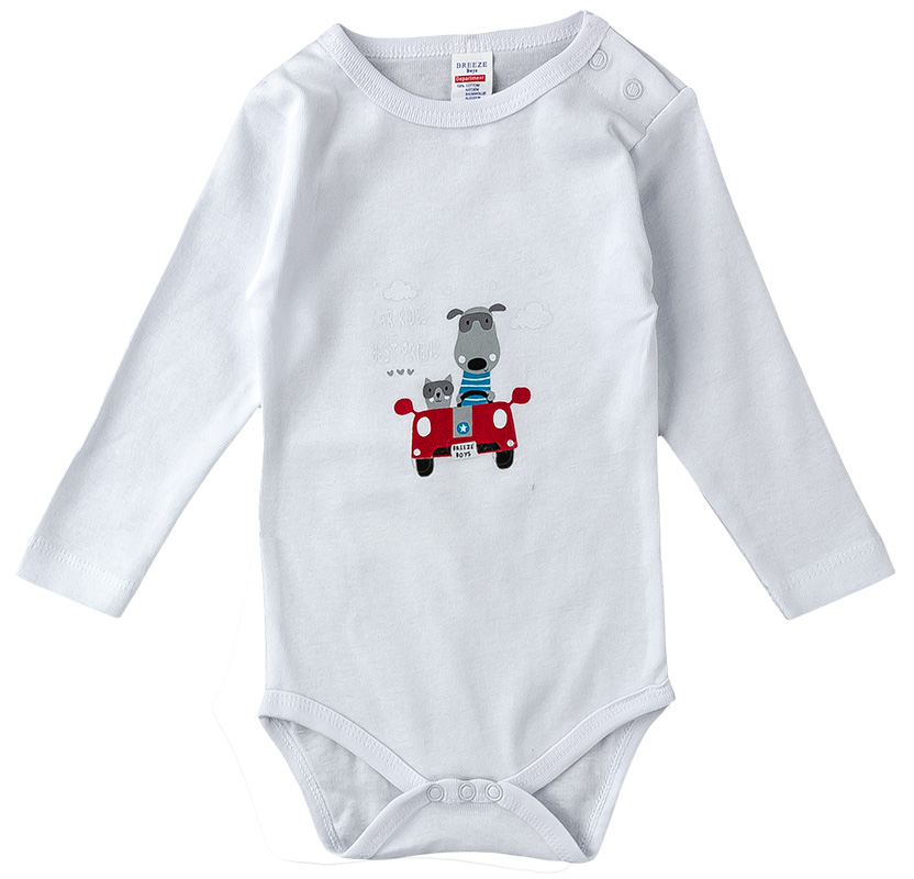 Боди-реглан для мальчика BREEZE 74 см белый с серым
Боди-реглан для мальчика BREEZE 74 см белый с серым