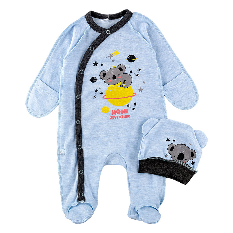Комбинезон (человечек) детский + шапочка MARIO KIDS (147780395131442) 56 см голубой меланж
Комбинезон (человечек) детский + шапочка MARIO KIDS (147780395131442) 56 см голубой меланж