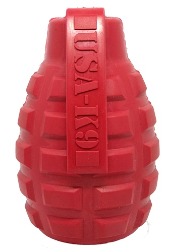 Игрушка для собак граната USA-K9 GRENADE DURABLE RUBBER CHEW TOY & TREAT DISPENSER - RED M 9.1 x 6 см SodaPup BGL-SD-39
Игрушка для собак граната USA-K9 GRENADE DURABLE RUBBER CHEW TOY & TREAT DISPENSER - RED M 9.1 x 6 см SodaPup BGL-SD-39
