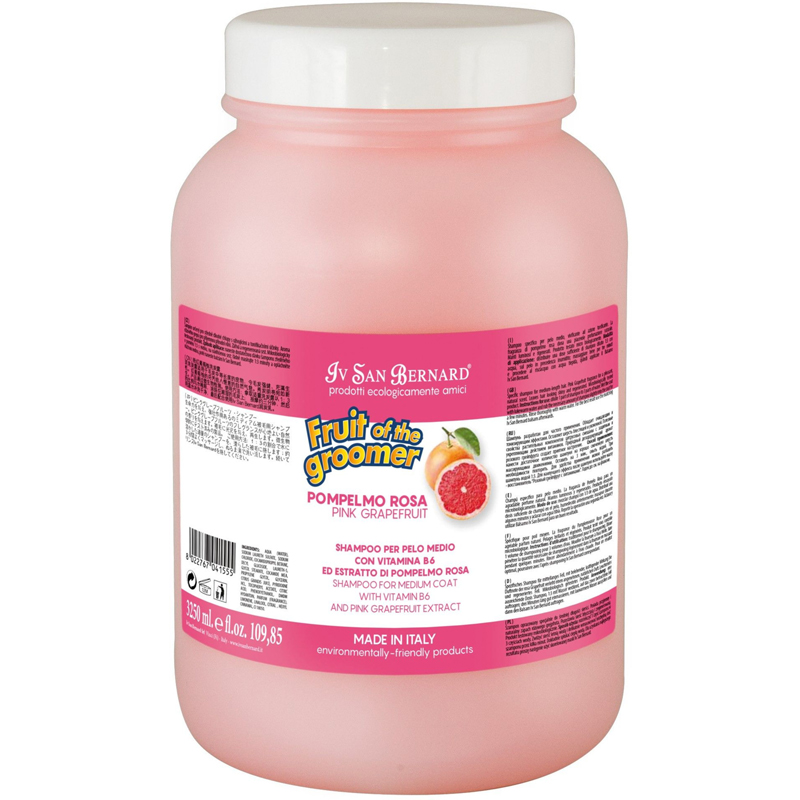 Шампунь для животных с шерстью средней длины Pink Grapefruit Fruit of the Groomer 3,25 л Iv San Bernard BGL-IB-44
Шампунь для животных с шерстью средней длины Pink Grapefruit Fruit of the Groomer 3,25 л Iv San Bernard BGL-IB-44