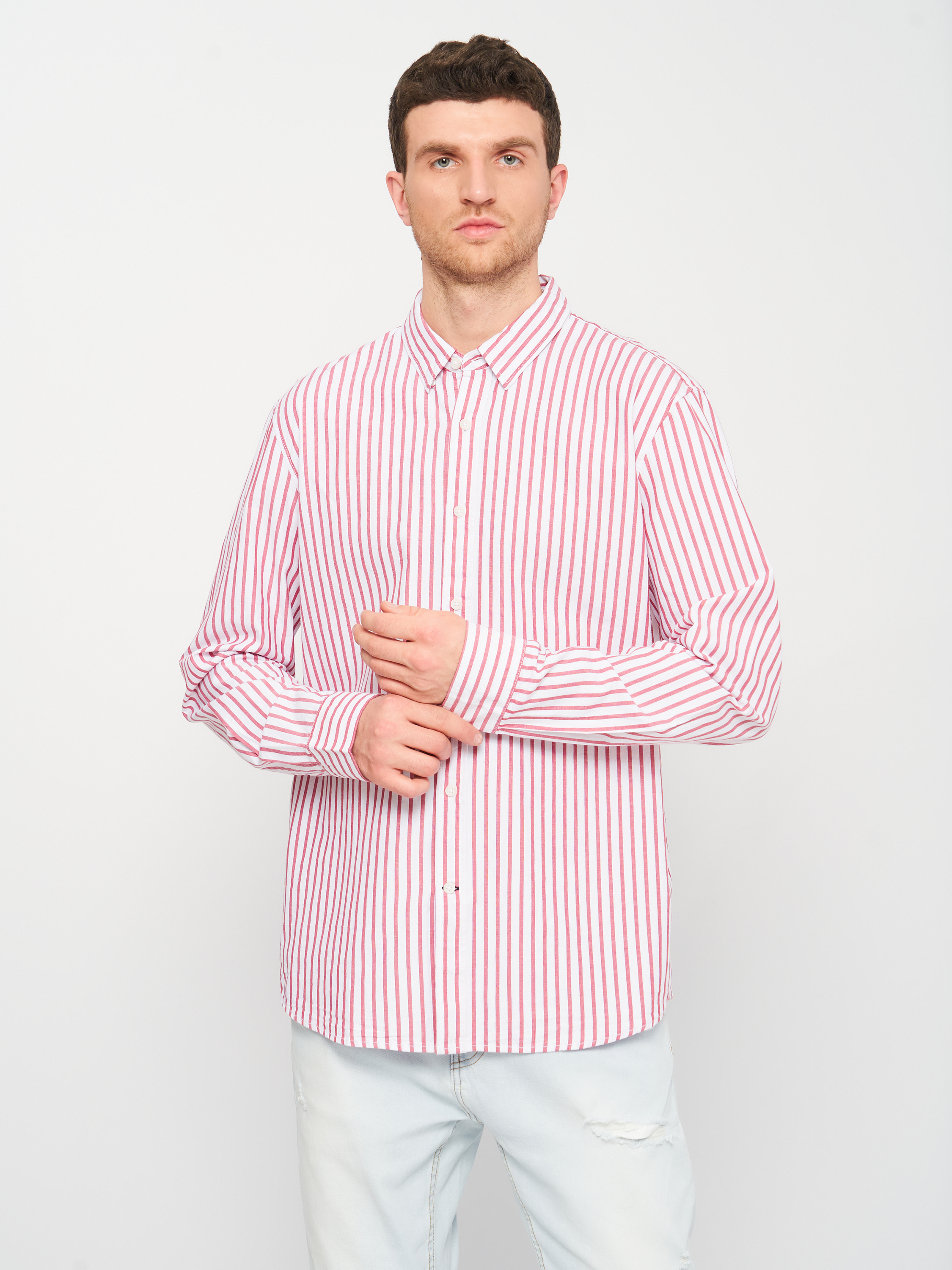 Рубашка Pull & Bear 5470/812/600 Белая в полоску, Рубашка Pull & Bear 5470/812/600 2XL Белая в полоску
Рубашка Pull & Bear 5470/812/600 Белая в полоску, Рубашка Pull & Bear 5470/812/600 2XL Белая в полоску
